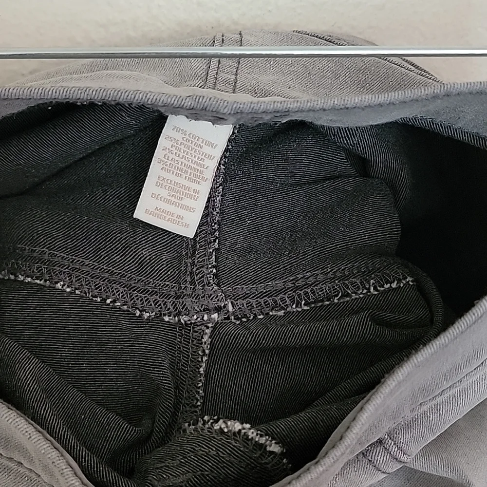 Justice Gray Faded Slim Mid Rise Leggings Jeans 12